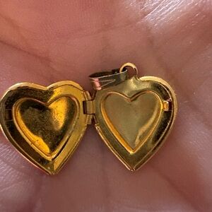 Gold Heart Locket Necklace